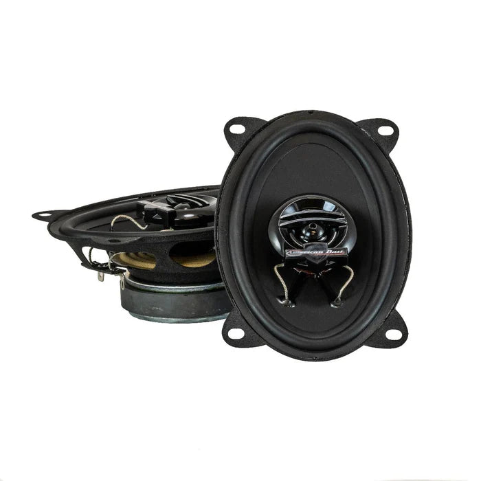 American Bass Symphony 4x6 Coaxial Car Speakers - 45 Watts RMS Power - Premium Sound for Trucks, SUVs & Boats - Perfect for Upgrading Your Vehicle Audio System