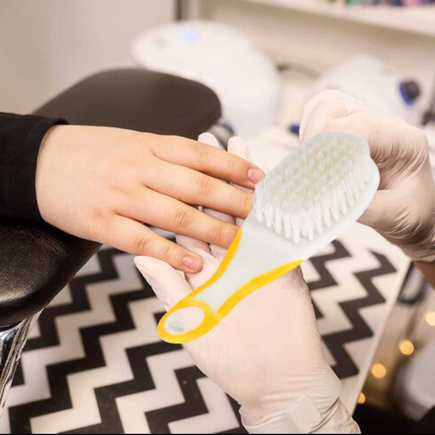 **Stainless Steel Nail Brush for Men & Women - Heavy Duty Handle Grip, Toe & Fingernail Scrubber - Perfect for Pedicure, Manicure & Deep Cleaning - Ideal for Home, Salon & Travel Use**