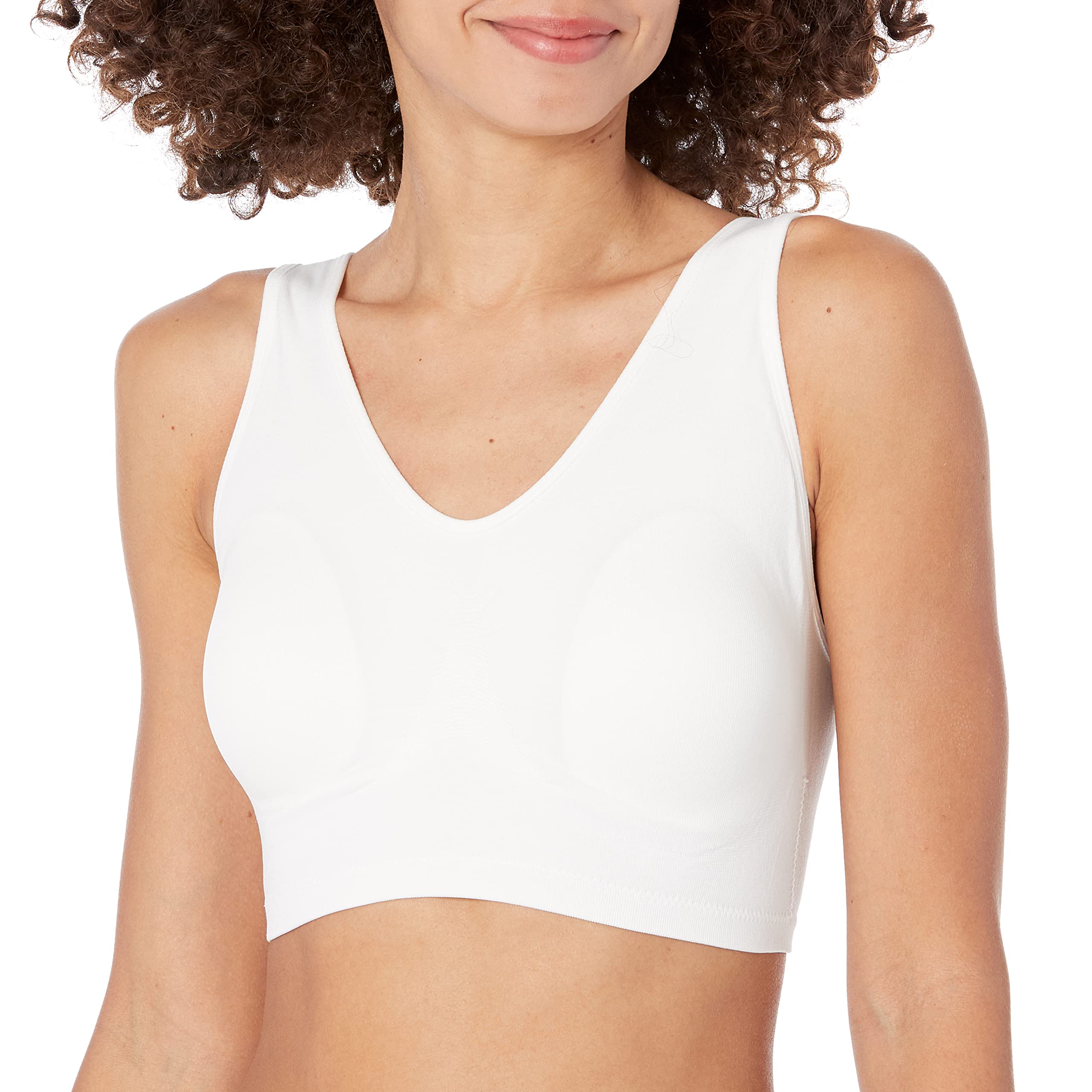 Rhonda Shear Women's Seamless Comfort Bra with Adjustable Back Closure - Perfect for Everyday Wear, Yoga & Lounge