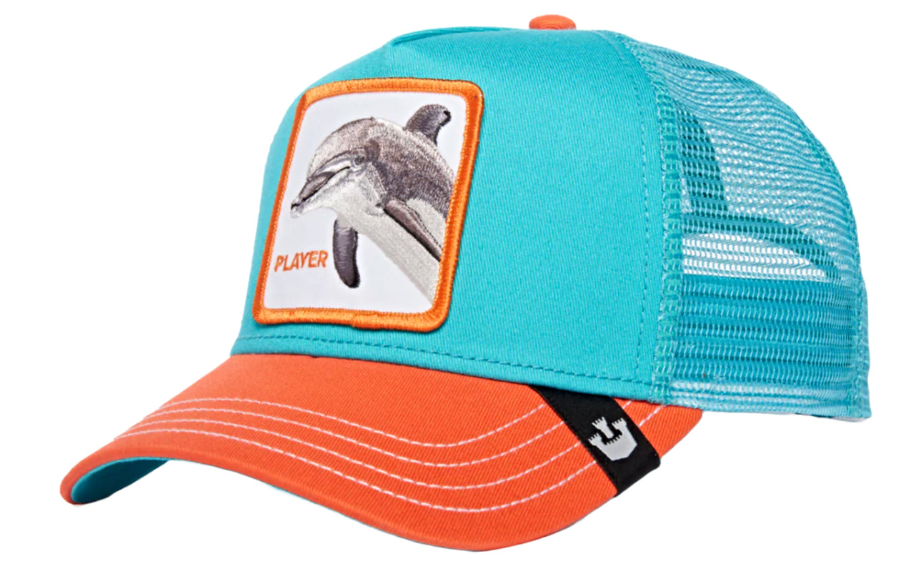 Goorin Bros 'The Player Dolphin' Turquoise Trucker Hat - Stylish Baseball Cap for Men & Women - Perfect for Outdoor Activities, Sports & Casual Wear