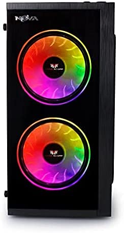 Renewed Veno Scorp ARGB Gaming PC - Intel i5, 240GB SSD + 500GB HDD, 8GB RAM, GT730 2GB, Windows 10, WiFi | Perfect for Esports, Streaming & Home Office Use