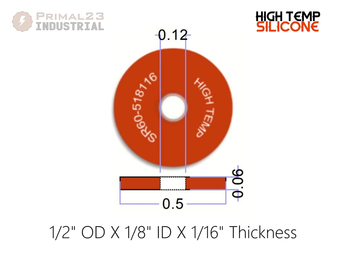 Food Grade Silicone Washers for Coffee Makers - 1/2