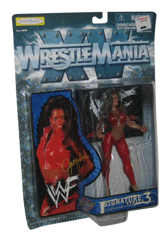 1999 WWF Jakks Pacific Signature Series 3 Jacqueline Wrestling Action Figure - Collectible Toy for WWE Fans & Nostalgic Wrestling Memorabilia - Perfect for Display, Gifts, and Play Battles