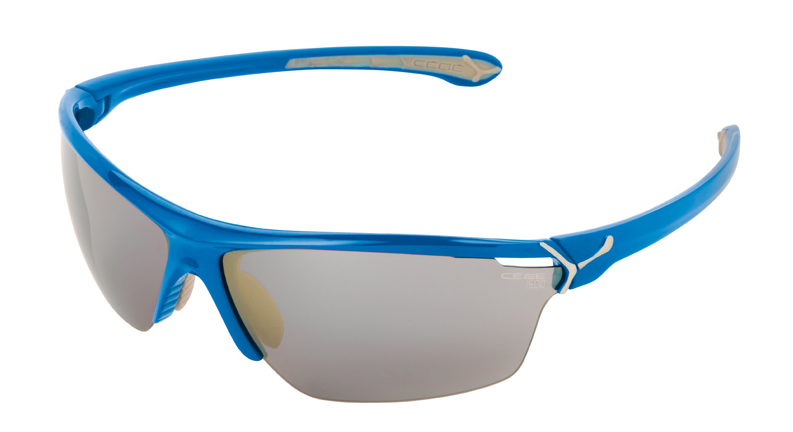 Cebe Electric Blue Cinetik Wrap Sunglasses for Men & Women - Polarized UV Protection Sports Sunglasses for Sailing, Running, Cycling & Outdoor Activities
