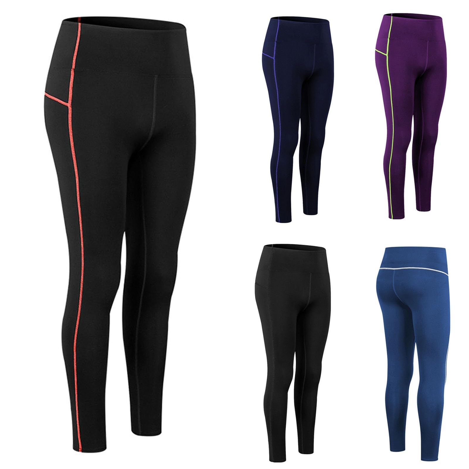 High Waisted Leggings for Women - Full Length Yoga Pants with Tummy Control - Perfect for Workouts, Running & Everyday Wear