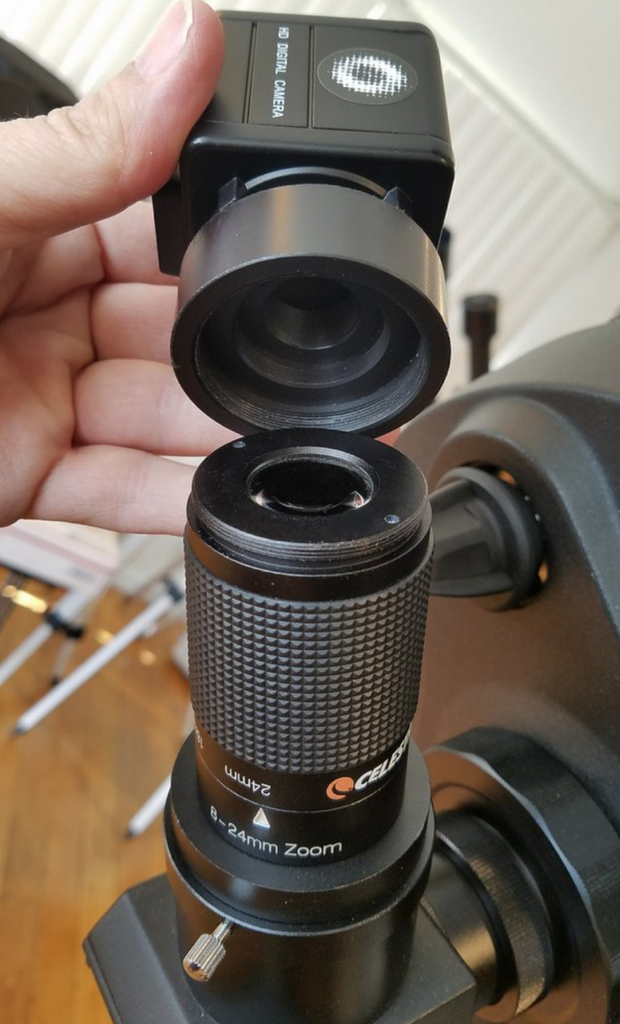 8-24mm Zoom Eyepiece with T-Thread for Telescopes - 1.25