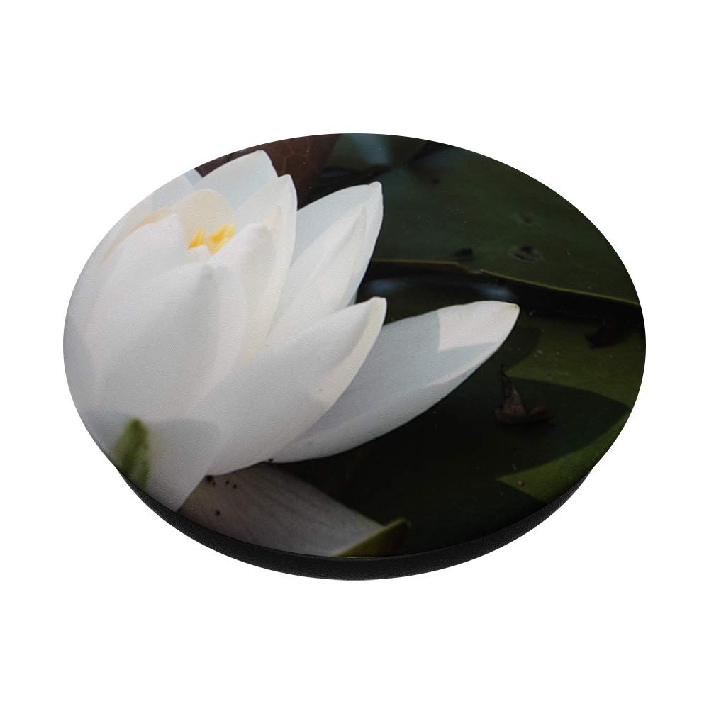 Peaceful Lotus Flower PopSockets PopGrip - Interchangeable Phone Grip for iPhone, Samsung & Tablets | Anti-Slip Handle for Gaming, Photography & Daily Use