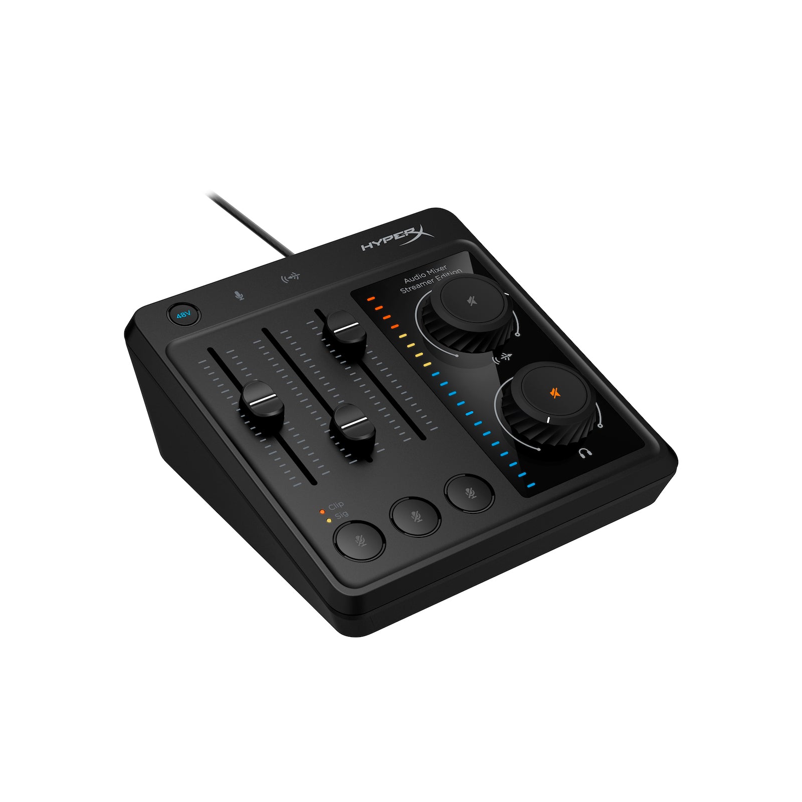 HyperX Audio Mixer - Professional USB Sound Card for Streaming, Podcasting & Gaming - Perfect for Twitch, YouTube & Discord (Black)