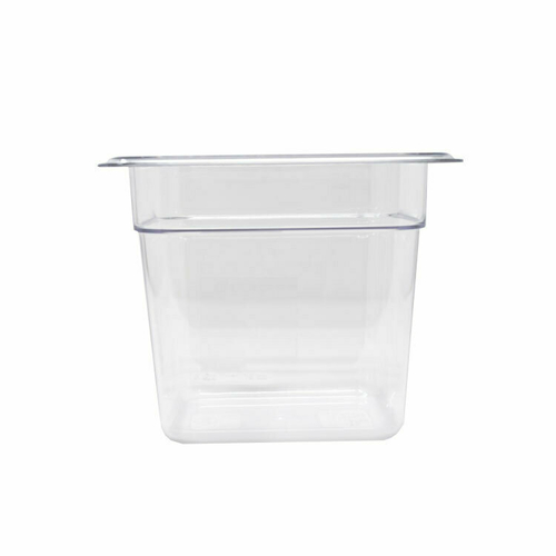 Nella 1/6 Size 6 Inch Deep Clear Food Pan - Perfect for Commercial Kitchens, Buffets, and Catering Services