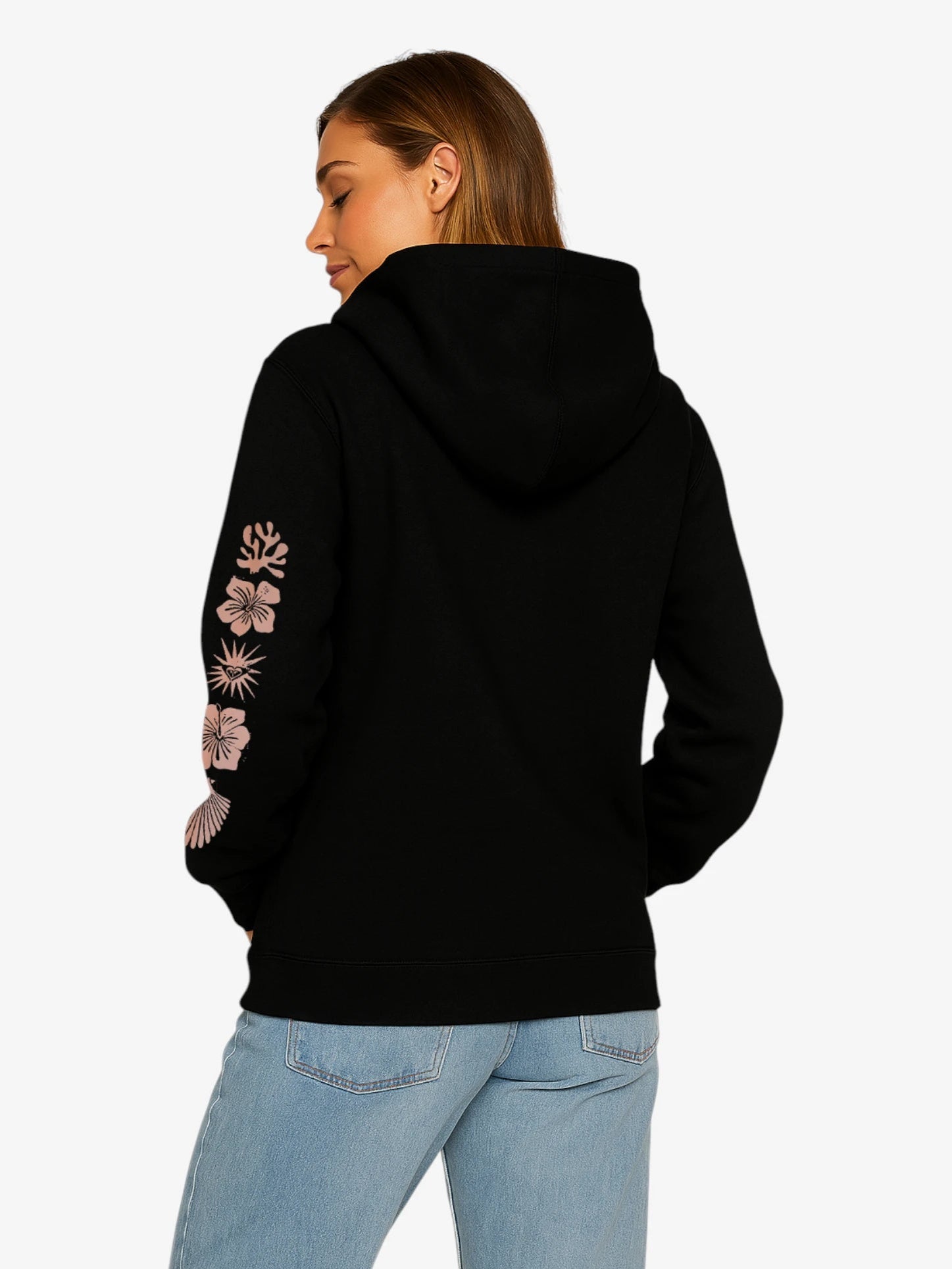 Roxy Riad Surf Black Hoodie for Women - Stylish & Comfortable Pullover for Surfing, Beach & Casual Wear