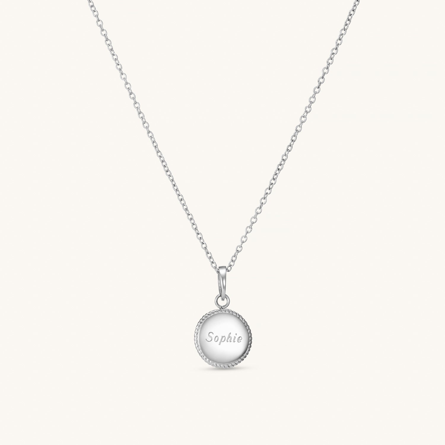Silver Beaded Circle Pendant Necklace for Women - Elegant Boho Jewelry Gift for Birthday, Anniversary & Everyday Wear