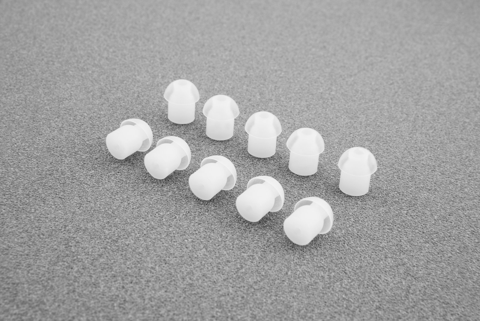 10 Pcs Silicone Replacement Mushroom Earplug Eartips for Motorola/Kenwood/Icom/Vertex Security Headsets - Noise Isolating Earbud Tips for Surveillance Kits & Clear Communication (Ideal for Security Guards, Construction Workers & Loud Environments)