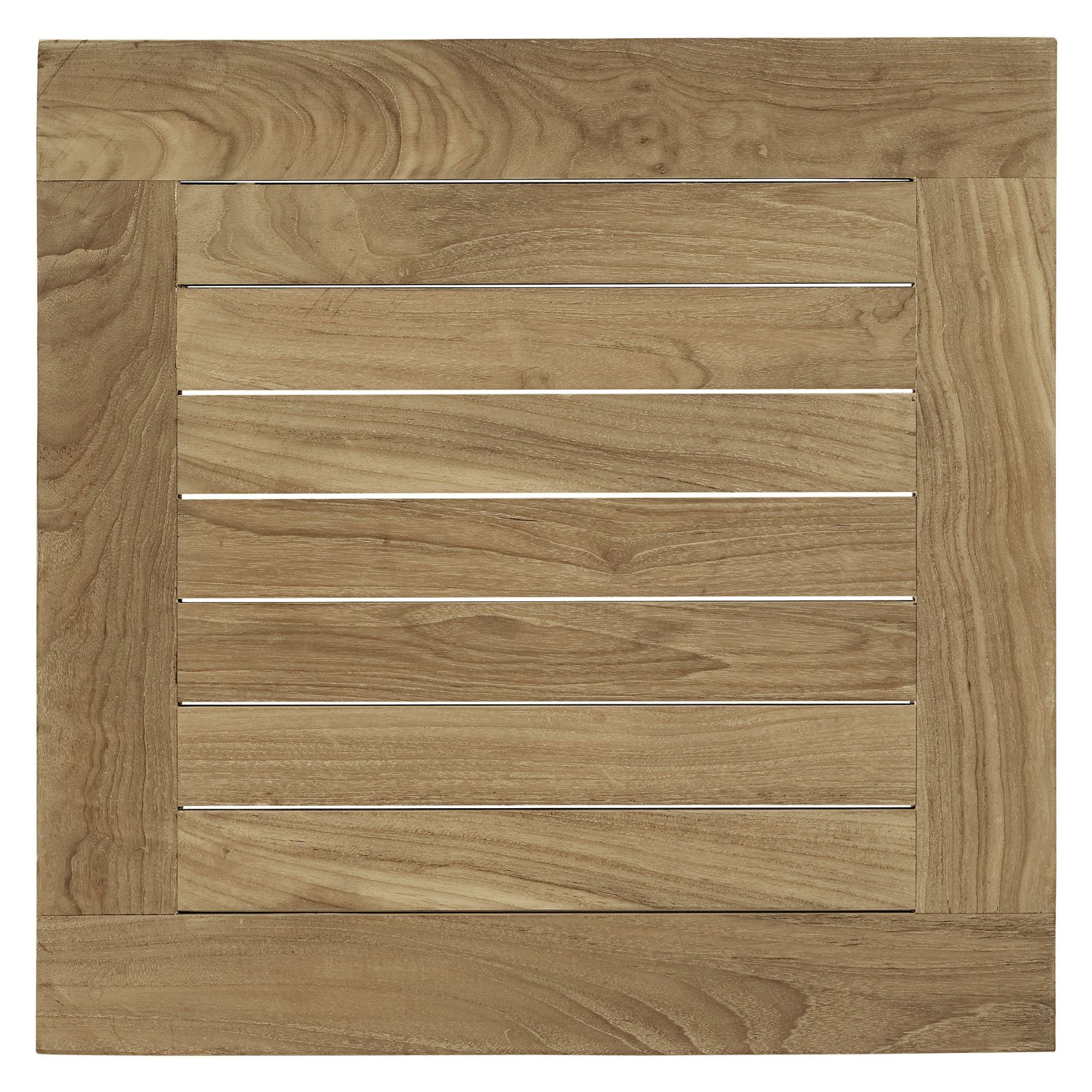 Modway Marina Teak Wood 3-Piece Outdoor Patio Furniture Set - Natural White Finish - Perfect for Backyard, Garden, Poolside & Patio Relaxation