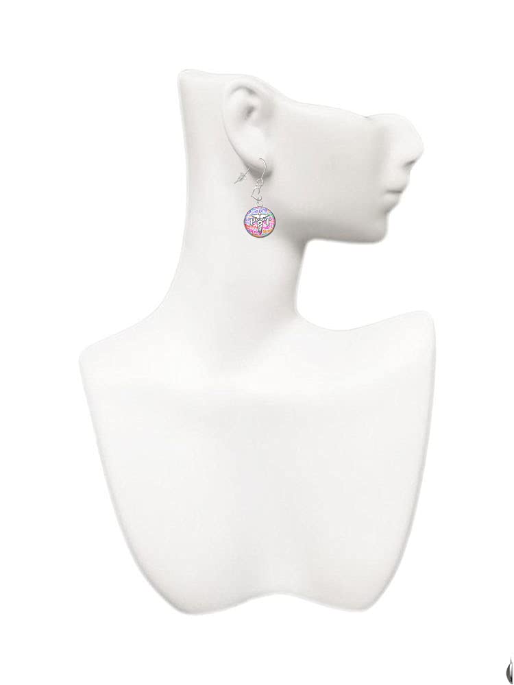 Silver Heart French Earrings for Women - Elegant Gift for Her