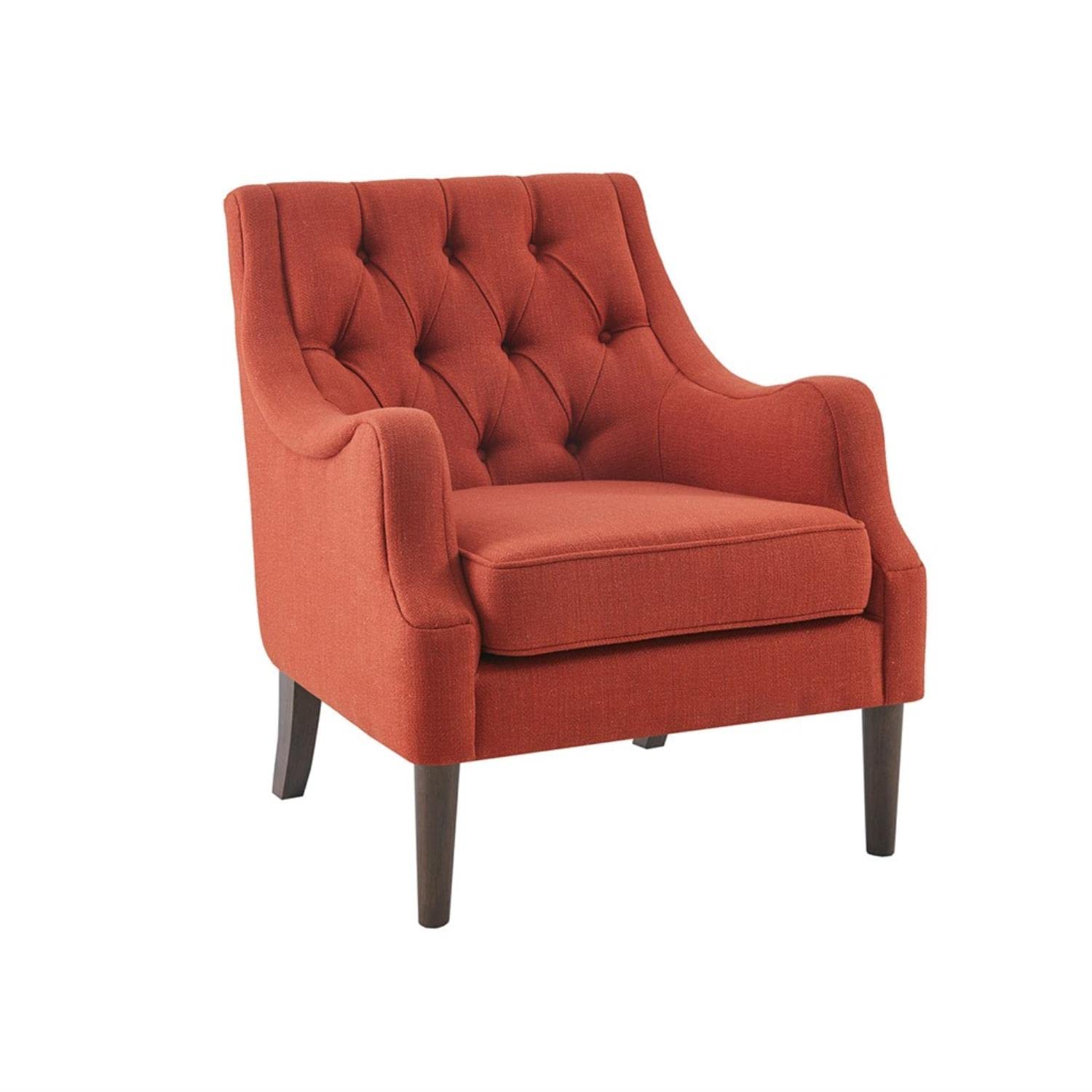 Madison Park Modern Accent Chair - Upholstered Button Tufted Back with Removable 5.75