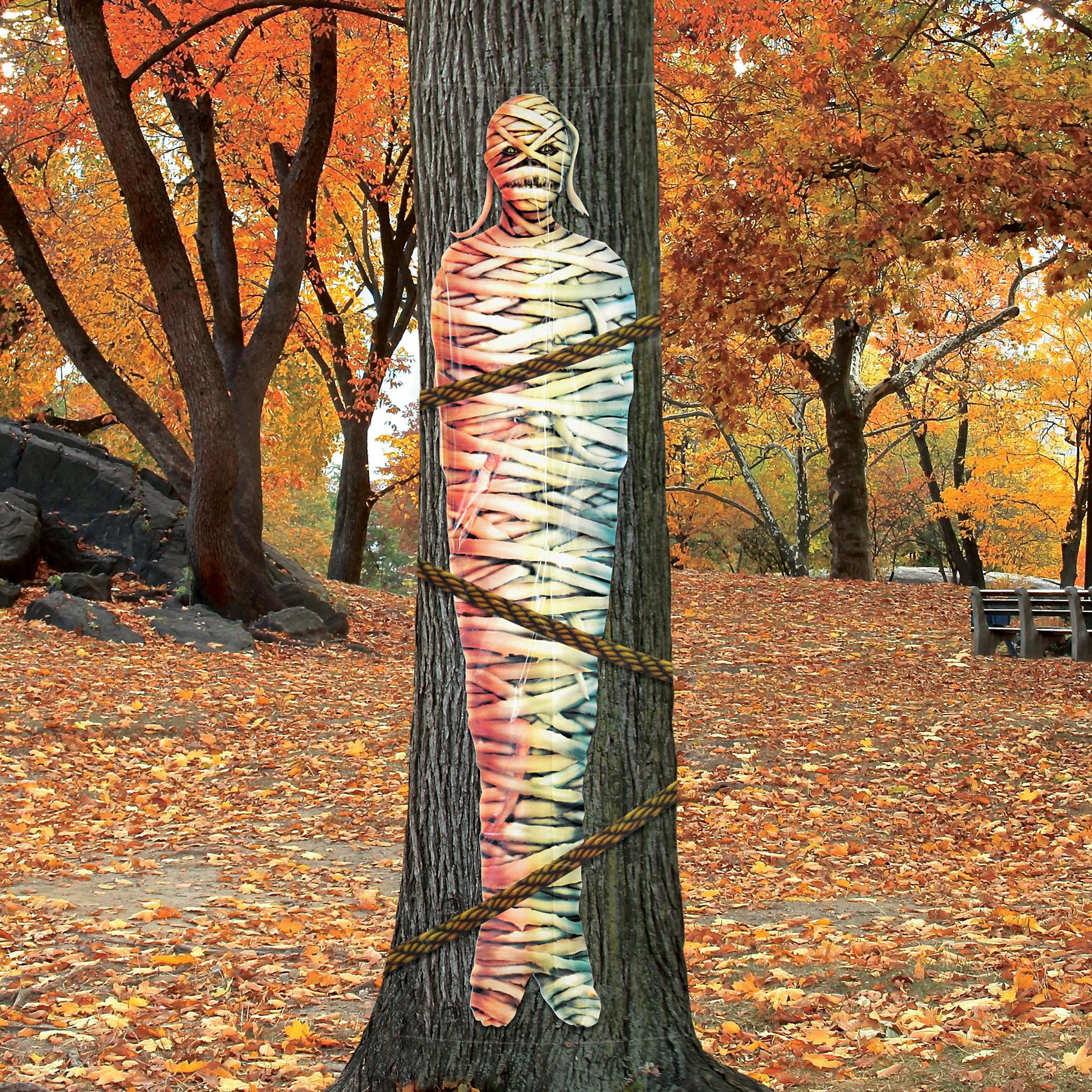 12 Pack Beistle Halloween Mummy Tree Wrap Decoration - Spooky Outdoor & Indoor Decor for Halloween Party, Yard, Porch, and Haunted House
