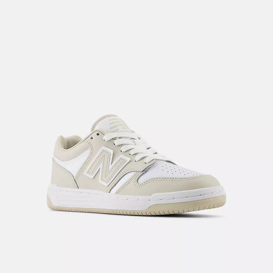 New Balance 480 Youth Sneakers - Timber Wolf Color - Lightweight & Durable for Kids Running, School & Casual Wear