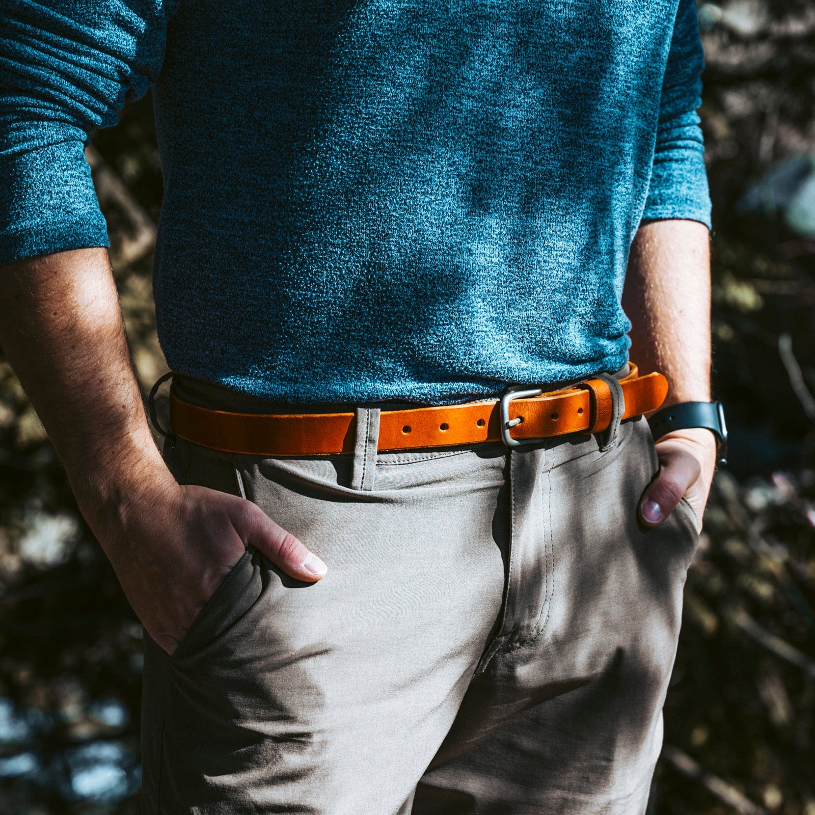 Premium Genuine Leather Belt for Men - Classic & Durable Fashion Accessory - Perfect for Casual, Business & Formal Wear