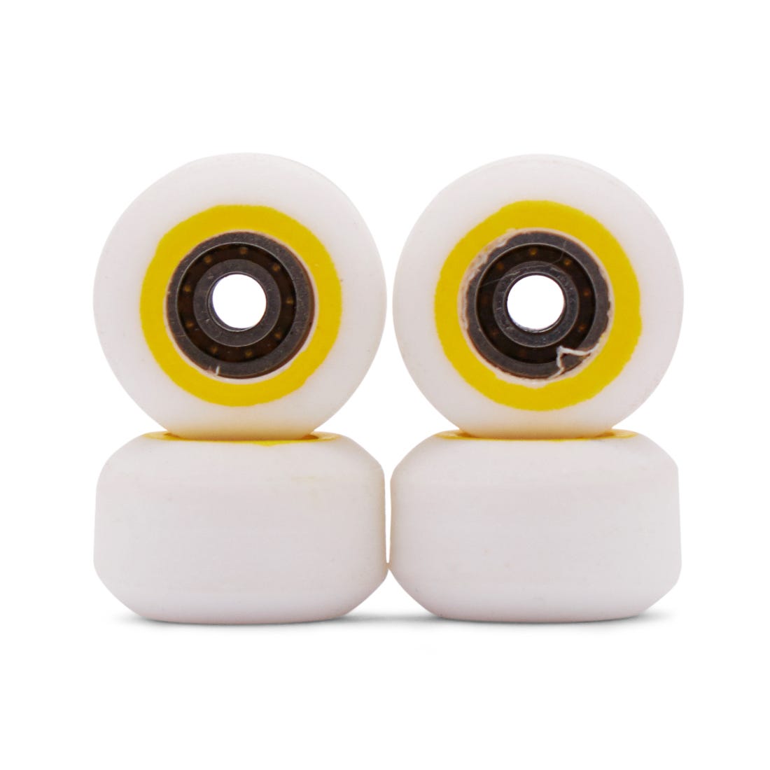 Yellowood Y2 Fingerboard Y Wheels - Dual Bearing Tech Skateboard Wheels for Fingerboards - Perfect for Tricks, Stunts & Collectors - Indoor & Outdoor Use