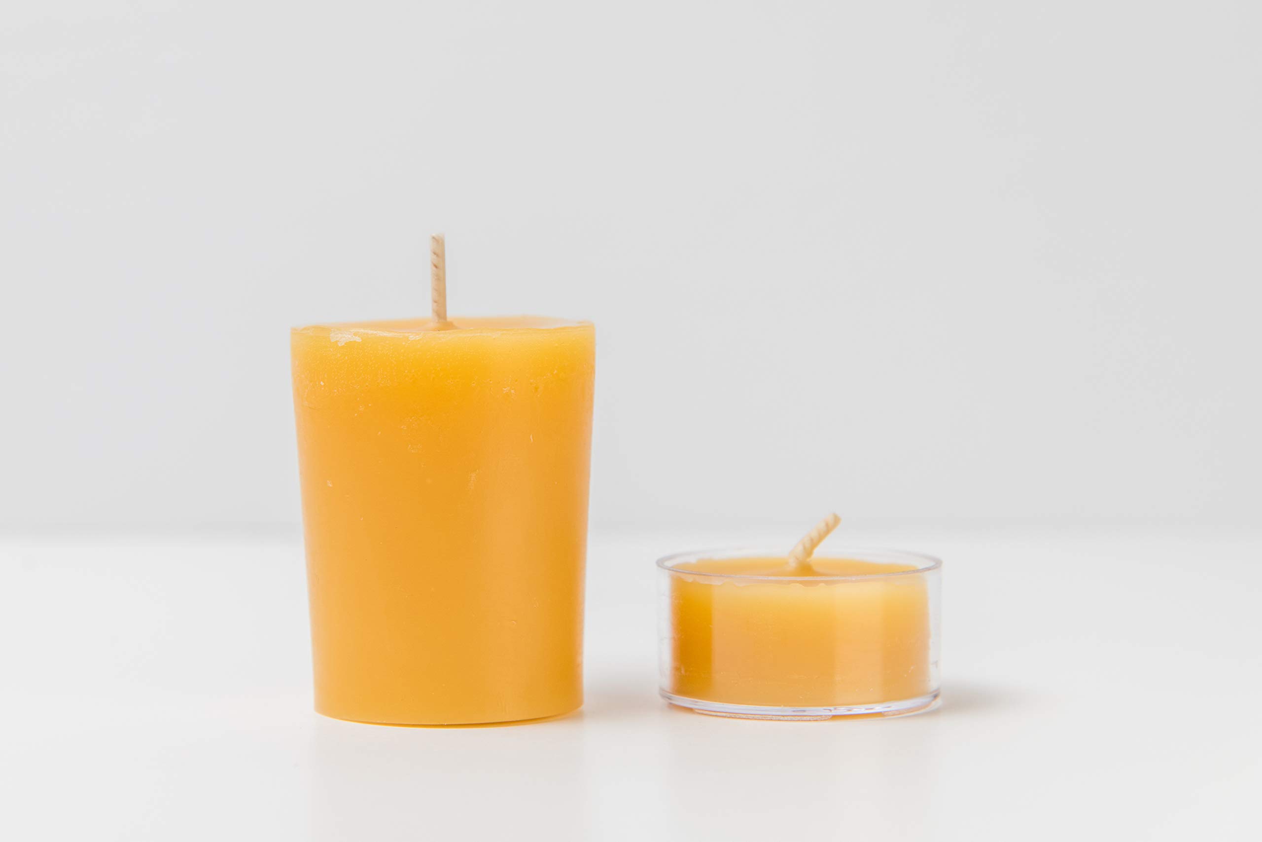 Brady Bunch Variety Beeswax Candle Gift Set - 100% Pure Hand-Poured Beeswax Candles Including Tealights, Votives (2