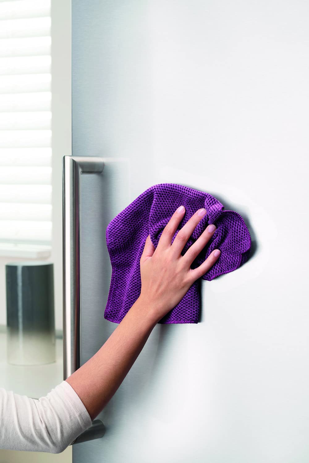 Scotch-Brite Microfiber Premium Kitchen Cleaning Cloth - Super Absorbent & Lint-Free Dish Towel (1-Pack) - Perfect for Washing Dishes, Countertops & Stainless Steel Appliances