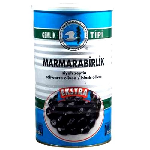 Premium Marmarabirlik Extra Black Olives - 1.8lb (28.8oz) Jar | Gourmet Kalamata Style | Perfect for Salads, Pizzas & Mediterranean Recipes