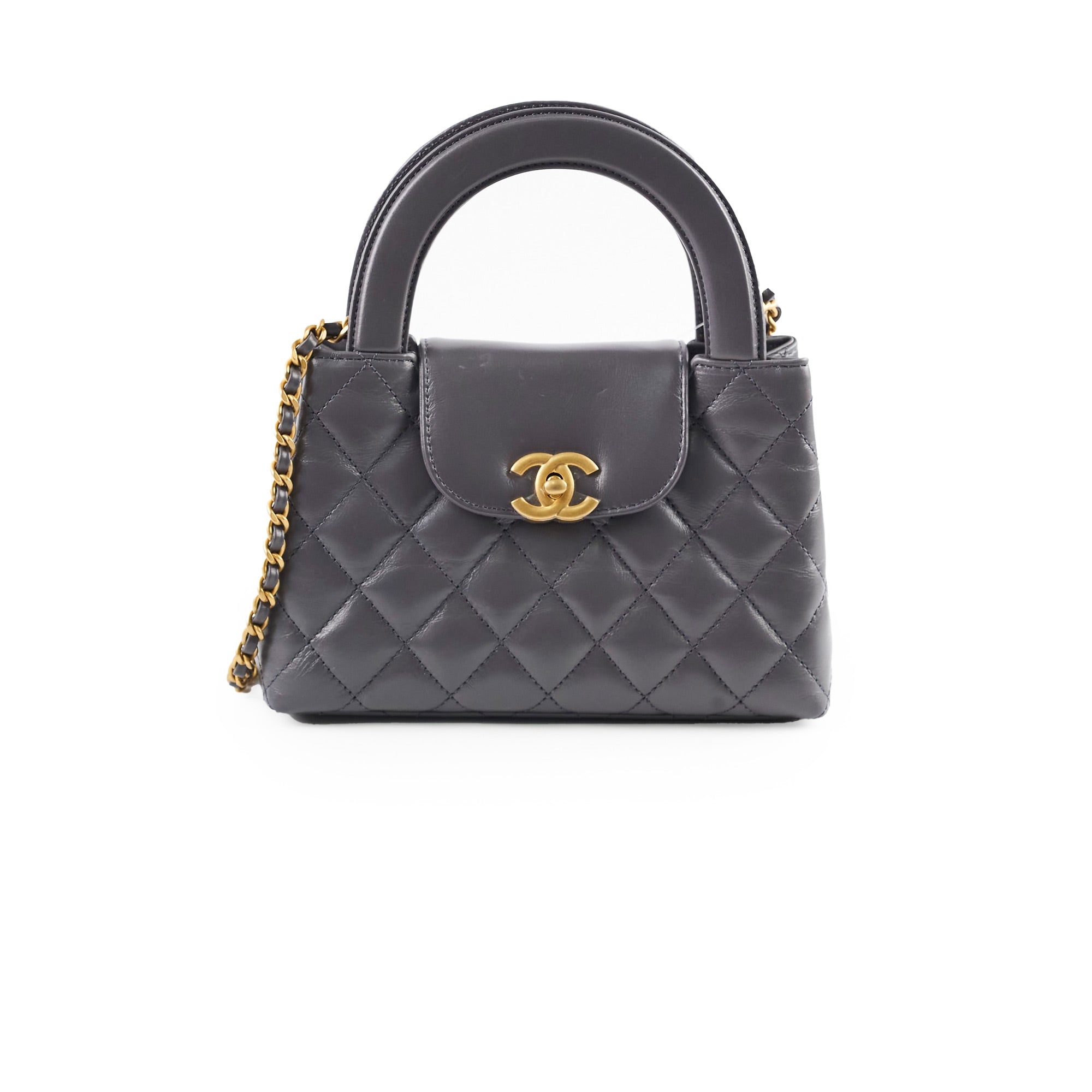 Chanel Mini Kelly Shopping Tote Bag Grey 2024 | Luxury Designer Handbag for Women | Perfect for Work, Travel & Special Occasions