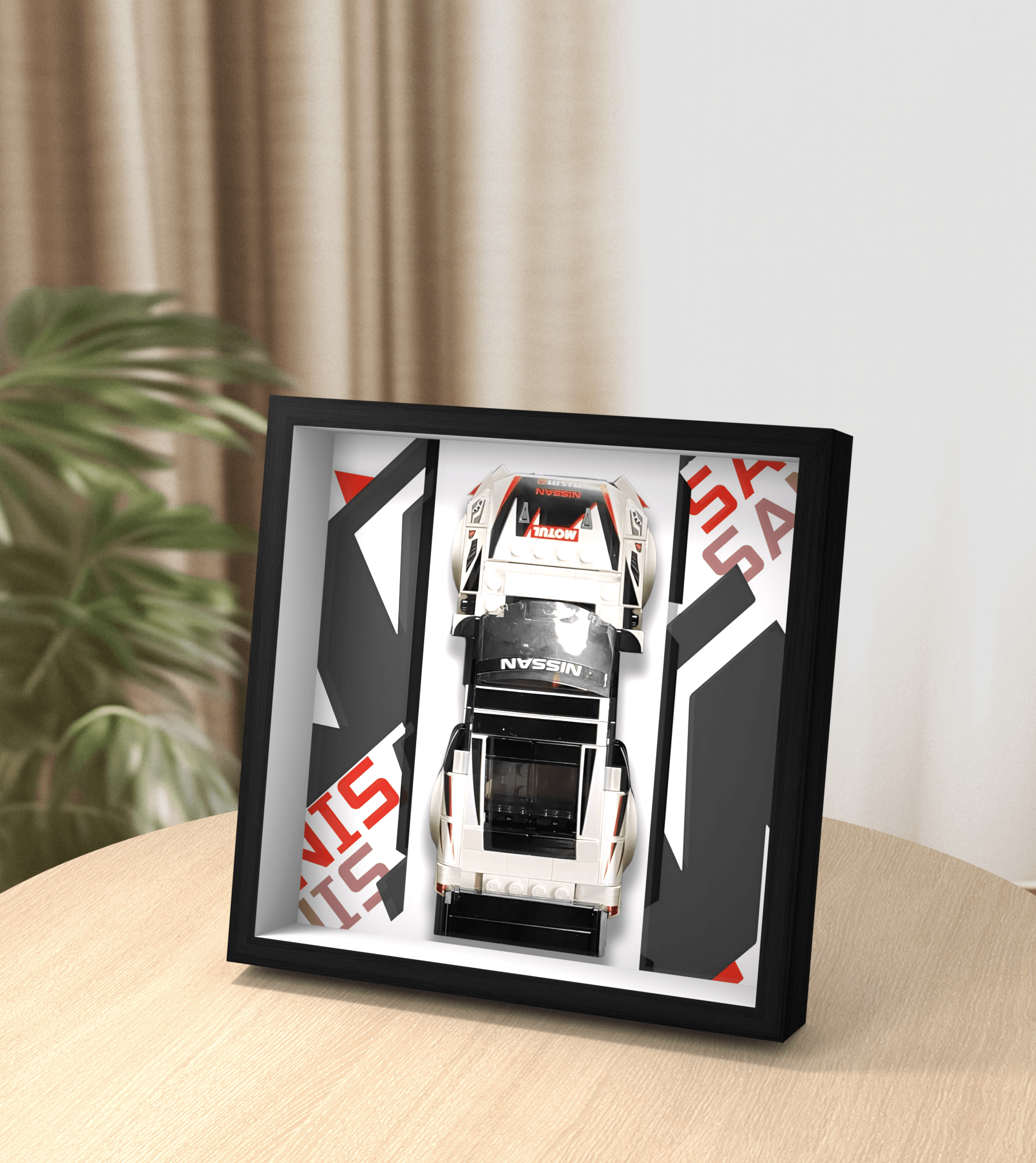 Lego Speed Champions Nissan GT-R NISMO 76896 Display Car Frame - Perfect for Showcasing Your Lego Model Collection at Home or Office