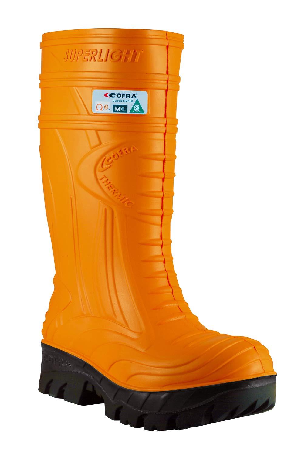 Cofra 00040-CU4.W10 Thermic Metguard EH PR Safety Boots - Orange Size 10 | Electrical Hazard & Heat Resistant Work Boots for Construction, Industrial & Warehouse Safety