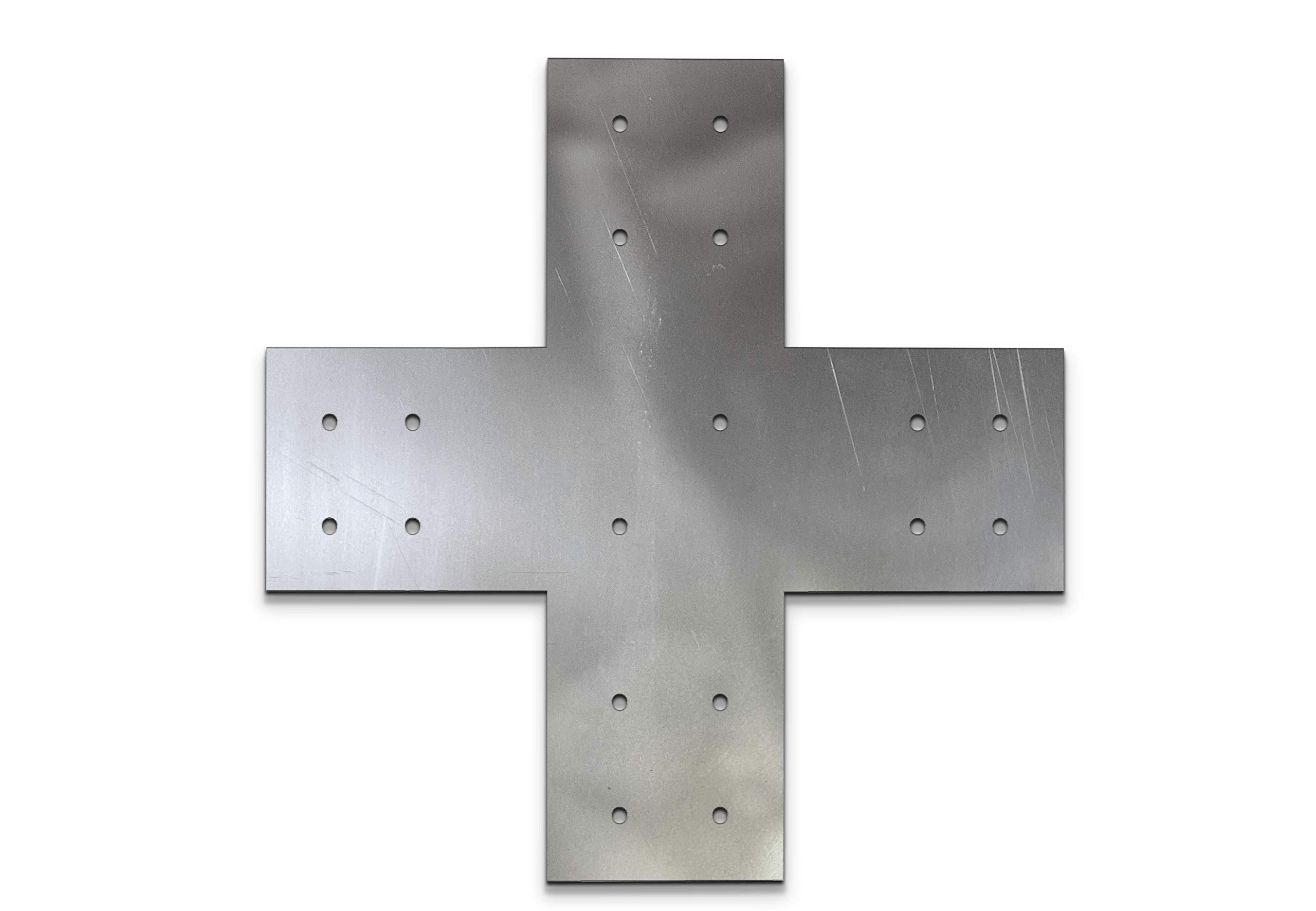 8 Inch Structural X Bracket for 8x8 Wood Posts - Heavy Duty Pergola Support Bracket with Bolt Plate | Made in USA | Perfect for Outdoor Pergolas, Gazebos & Deck Construction