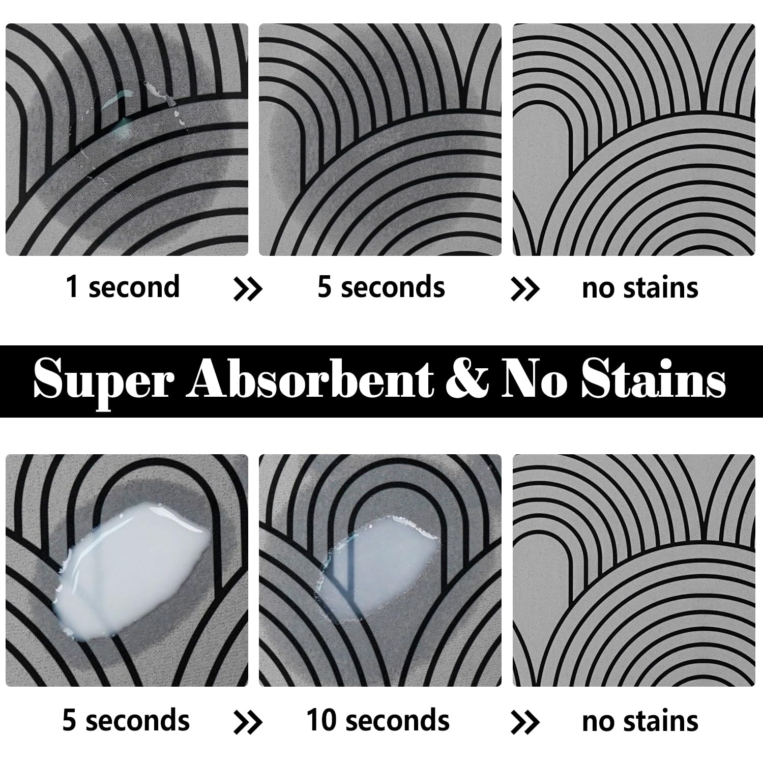 **Super Absorbent Dog Food Mats for Floors - Non-Slip Pet Feeding Mat for Cats & Dogs, Eco-Friendly Boho Style Placemat for Bowls (Perfect for Messy Eaters & Spill Protection in Kitchen or Dining Area)**