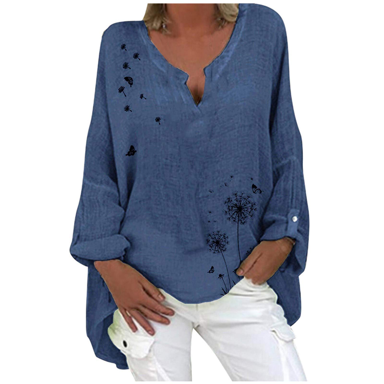 Floral Print Women's Tops - Summer & Fall Blouses, Workout Tank Tops & Casual Crewneck T-Shirts | Perfect for Office Wear, Gym Workouts and Weekend Outings