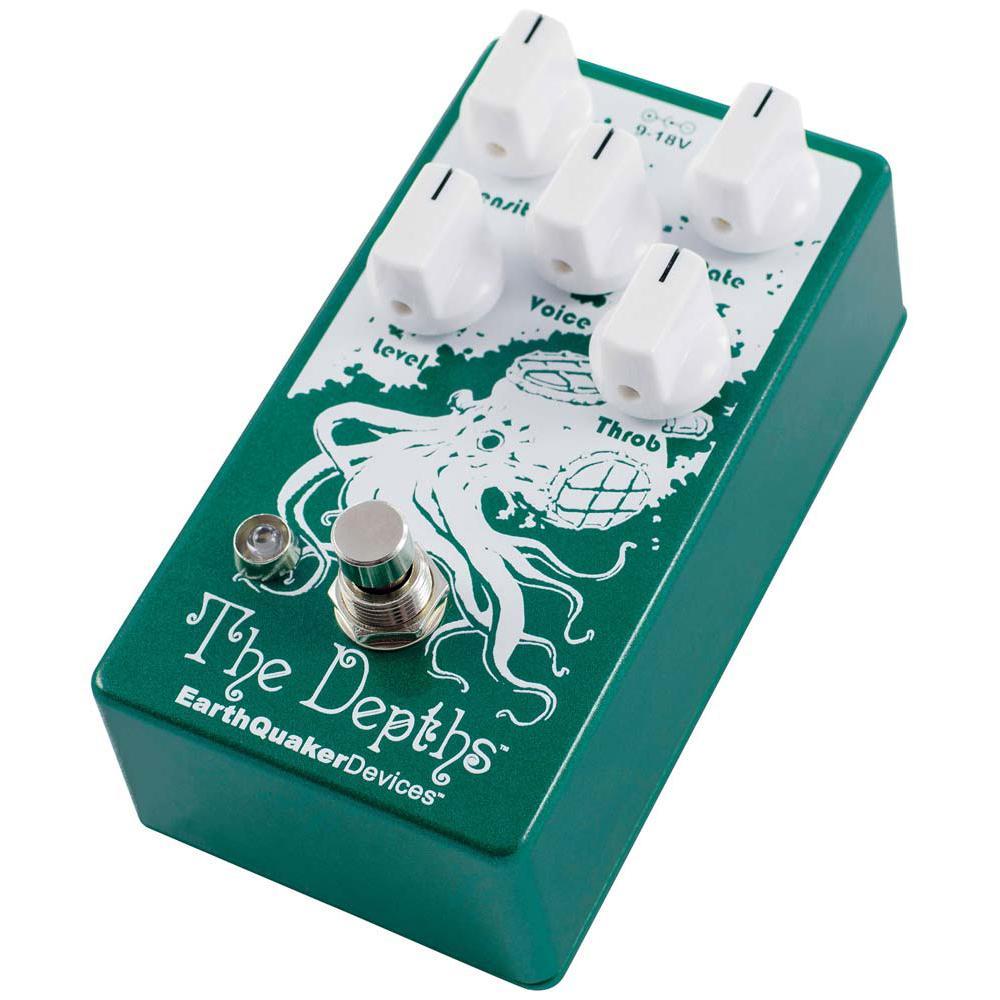 EarthQuaker Devices The Depths V2 Optical Vibe Machine Pedal - Vintage-Inspired Modulation Effects for Guitar & Bass - Perfect for Psychedelic Rock, Funk & Shoegaze Performances