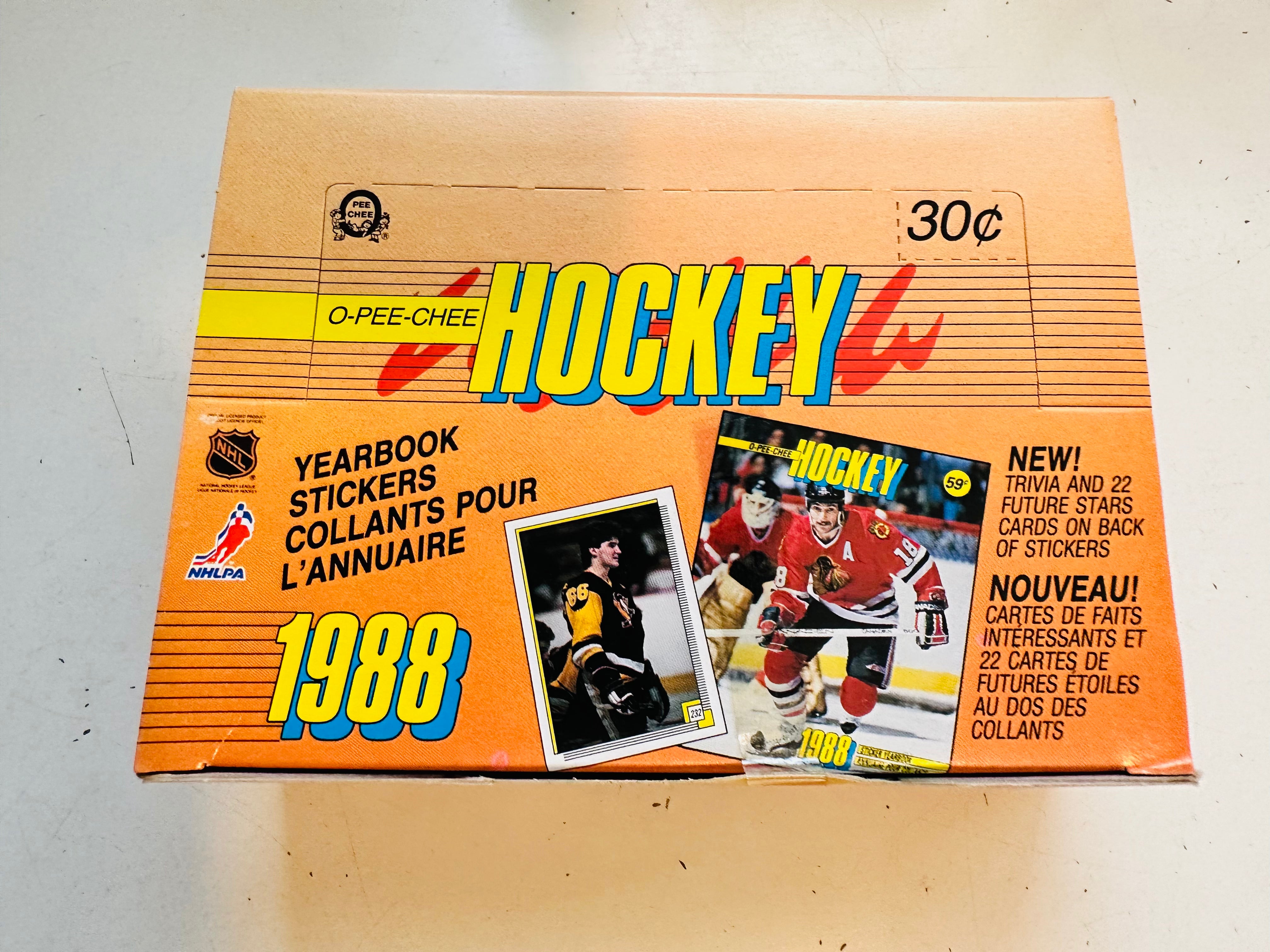 1988 OPC Yearbook Stickers - 48 Packs in a Box | Vintage Collectible Stickers for Scrapbooking, Card Making & Nostalgic Memorabilia