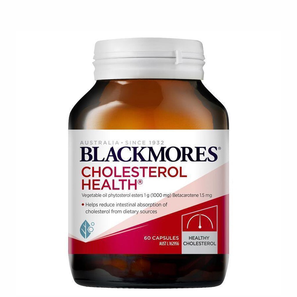 Blackmores Cholesterol Health Supplement - Supports Healthy Heart & Blood Pressure - Natural Cholesterol Management for Adults - Use Daily for Cardiovascular Wellness