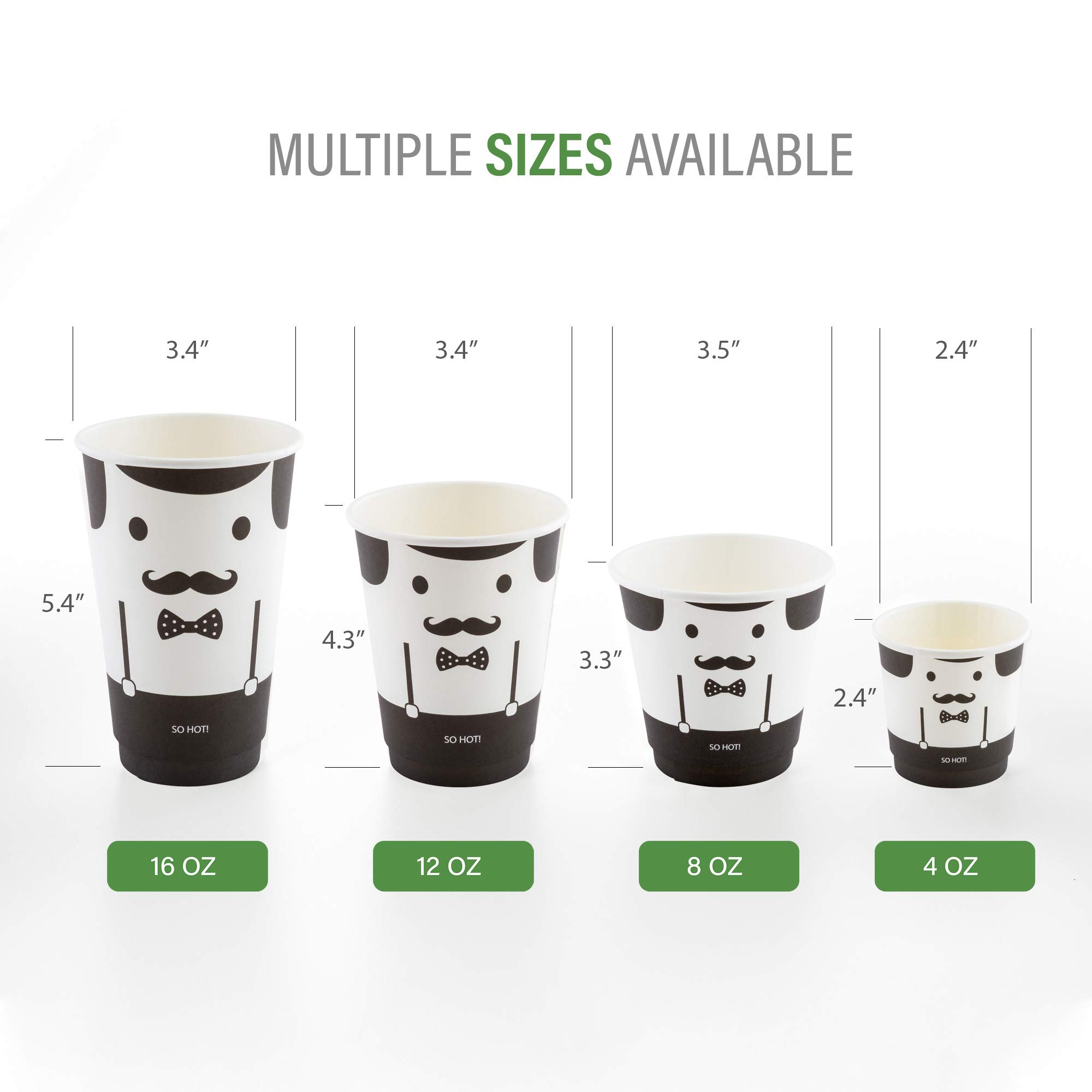Restaurantware Restpresso 16oz Insulated Coffee Cups with Lids (20-Pack) - Leakproof, Non-Slip Ripple Wall Hot Cups - Disposable Red Paper Cups for Coffee, Tea, Hot Cocoa & Lattes - Perfect for Cafes, Offices & Catering Events