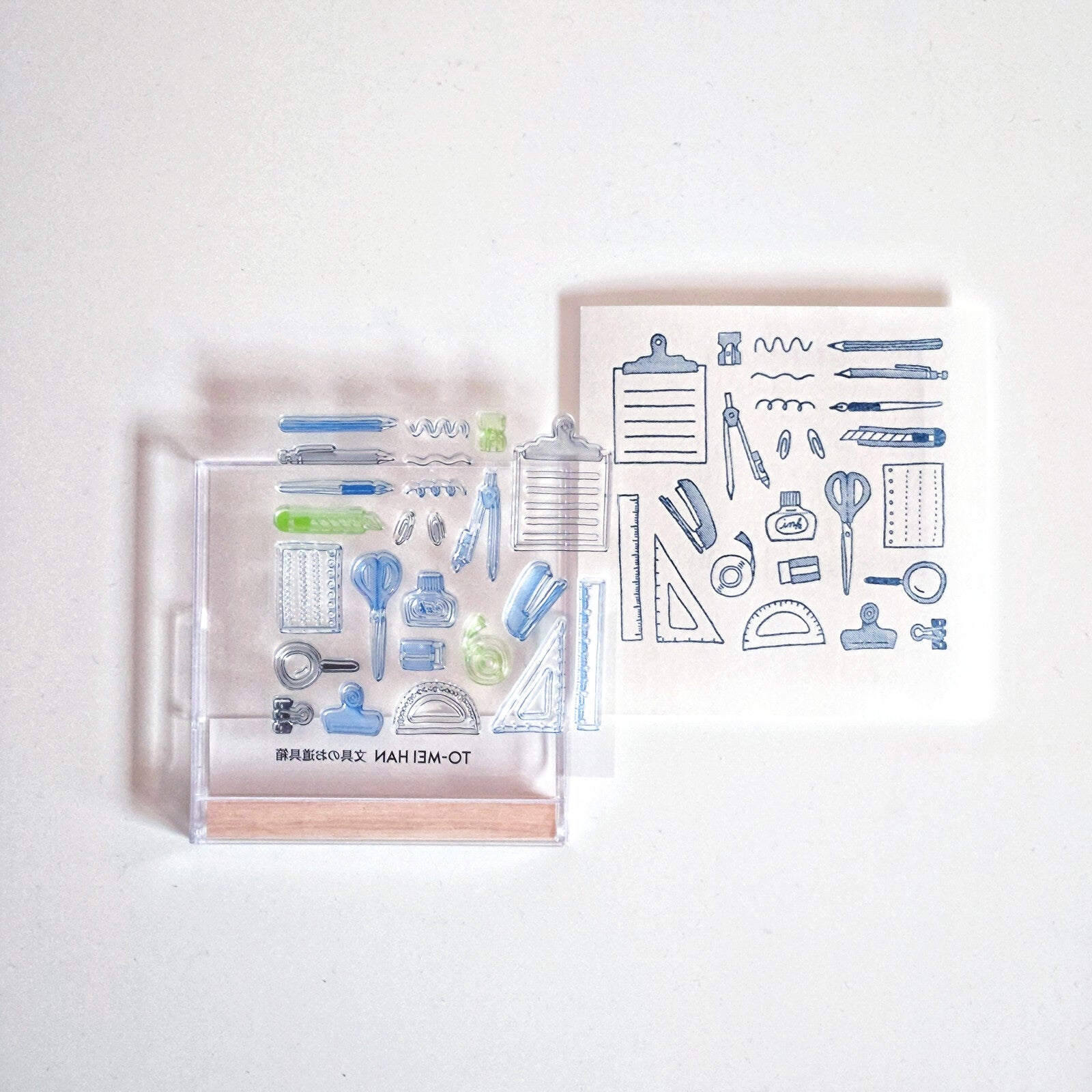 TO MEI HAN Clear Stamp Set - 3-Piece Stationery Tool Box for Scrapbooking, Card Making & DIY Crafts | Perfect for Journaling, Gift Wrapping & Home Decor Projects