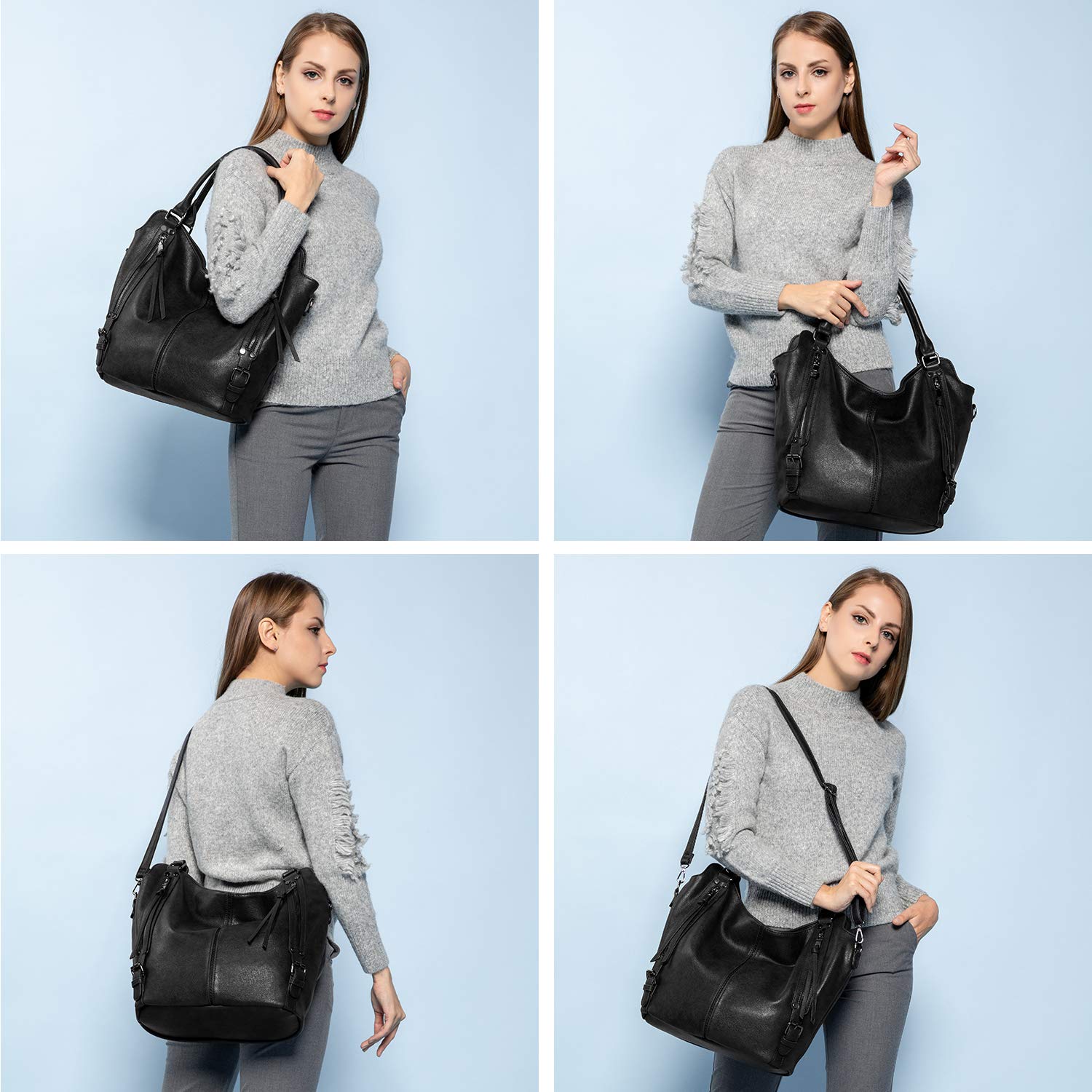 Stylish PU Leather Tote Bag for Women - Large Fashion Hobo Shoulder Bag with Adjustable Strap | Perfect for Work, Travel & Everyday Use