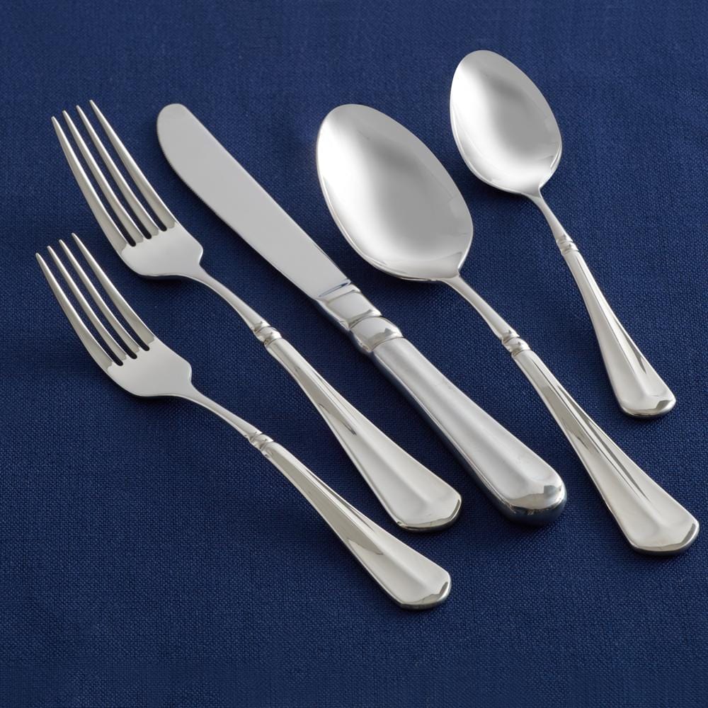 French Countryside® 45-Piece Stainless Steel Flatware Set - Service for 8 - Elegant Dining Silverware for Everyday Use & Special Occasions - Perfect for Dinner Parties, Weddings & Family Gatherings