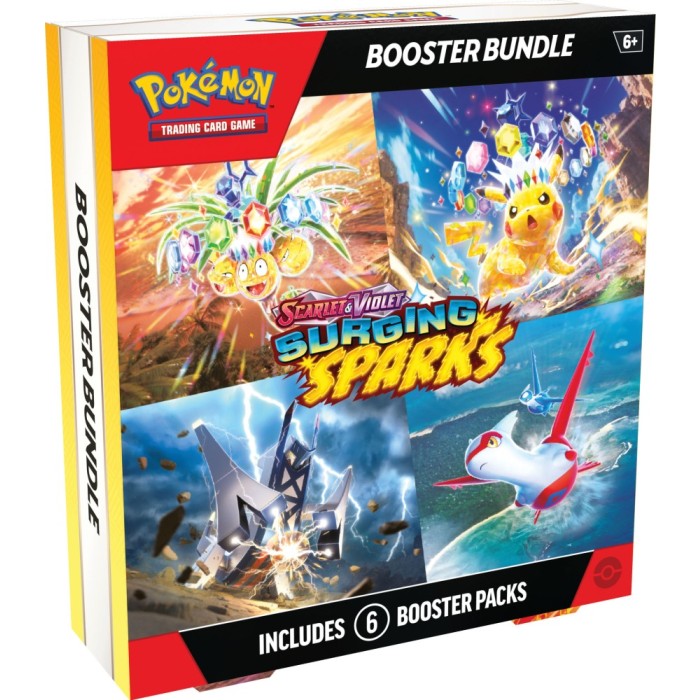 Pokemon Surging Sparks Booster Bundle Box - 36 Packs with Exclusive Cards | Collectible Trading Cards for Kids & Adults | Perfect for Game Nights, Gifts & Tournaments