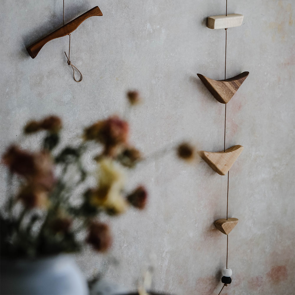 Unique Handmade Wooden Wall Art Stack No. 0964 - Rustic Home Decor for Living Room, Bedroom & Office