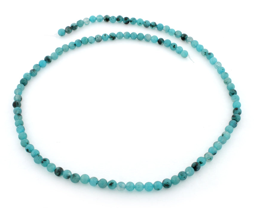 4mm Round Aqua Quartz Gemstone Beads for Jewelry Making - DIY Bracelets, Necklaces & Craft Projects