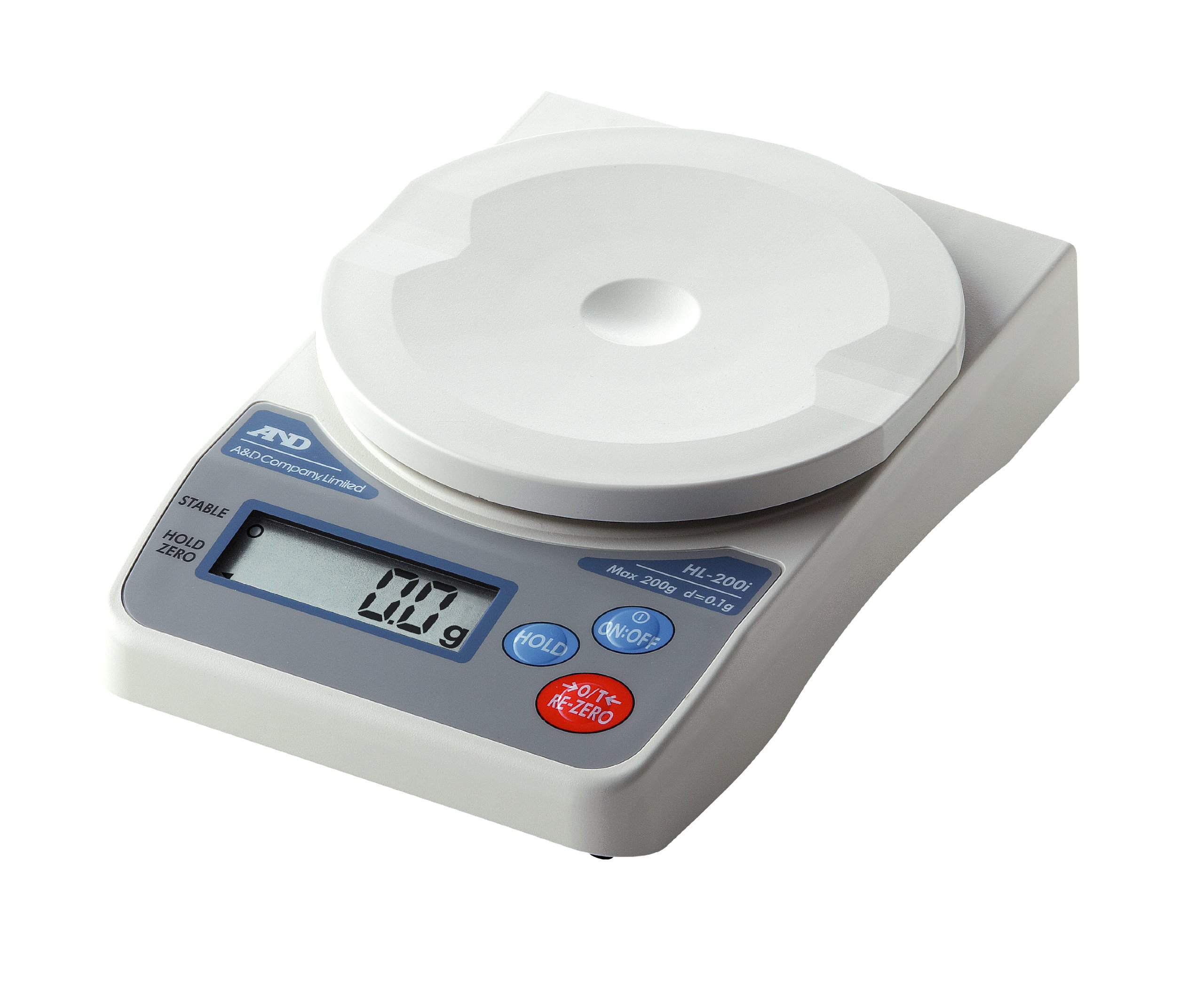 A&D HL-200i Compact Digital Scale - Portable Precision Weighing for Jewelry, Food, and Postal Packages | Perfect for Home, Kitchen, and Small Business Use