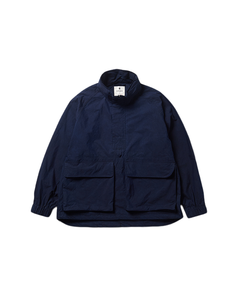 Indigo C/N Anorak Jacket - Lightweight Waterproof Windbreaker for Outdoor Hiking & Travel - Men's Casual Streetwear Fashion