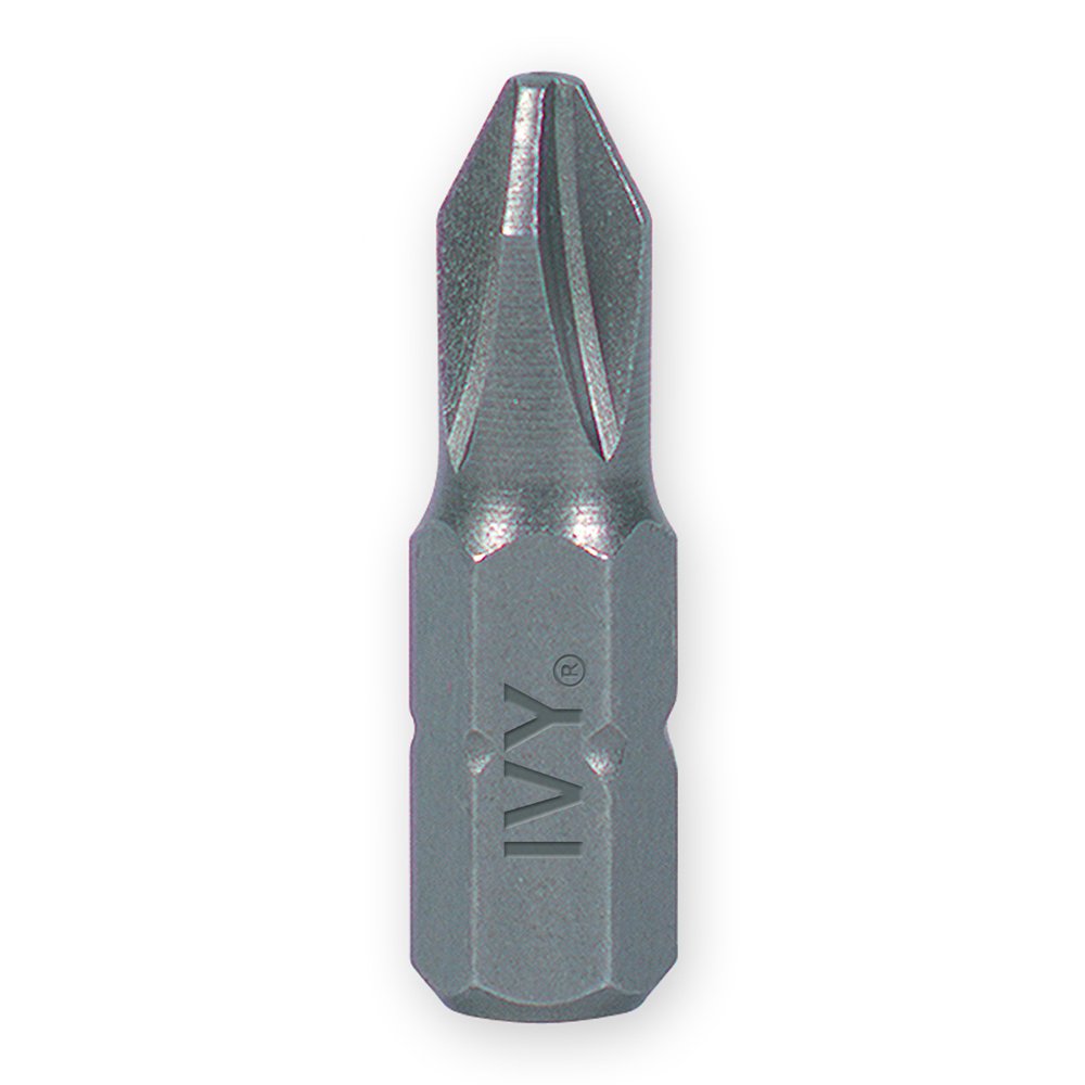 IVY Classic 45090 1-Inch #2 Phillips Insert Bit - Impact Plus Screwdriver Bits (500-Pack) - Perfect for Construction, Woodworking & DIY Projects