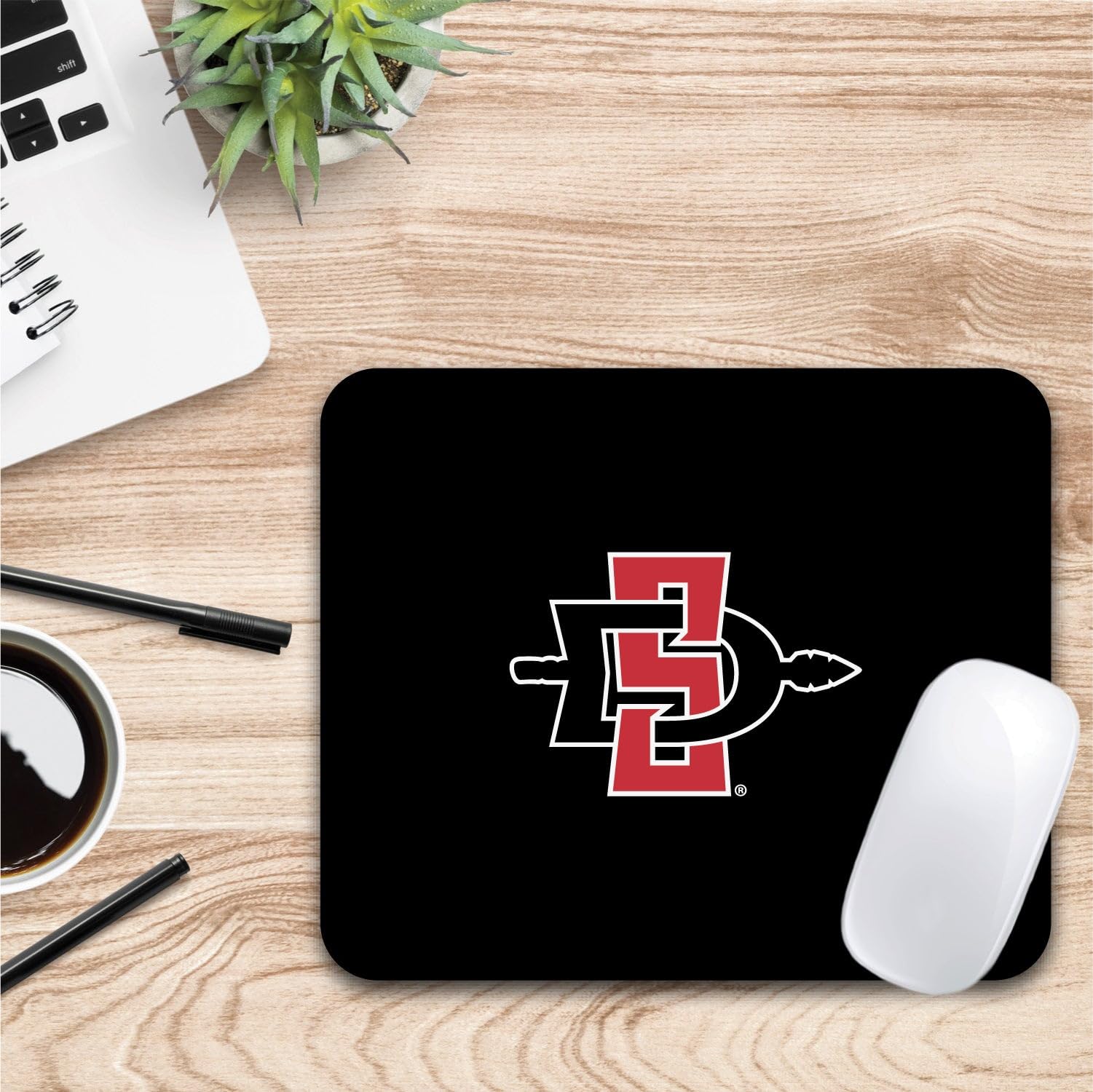 San Diego State University Mouse Pad - Non-Slip Fabric Gaming & Office Desk Mat for Computers, Laptops - Perfect for Work, Study & Gaming Setup