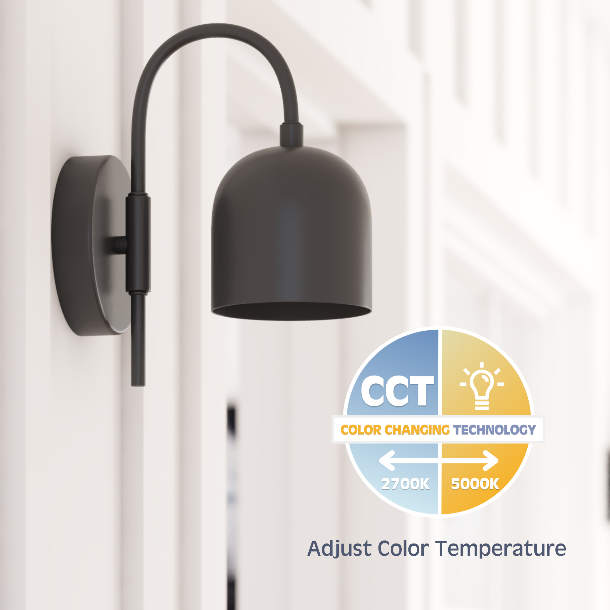 2 Pack Battery Operated LED Wall Sconce Lights - Matte Black Metal Shade, Dimmable Cordless Wall Lamp for Bedroom, Hallway, Staircase & Indoor Decor