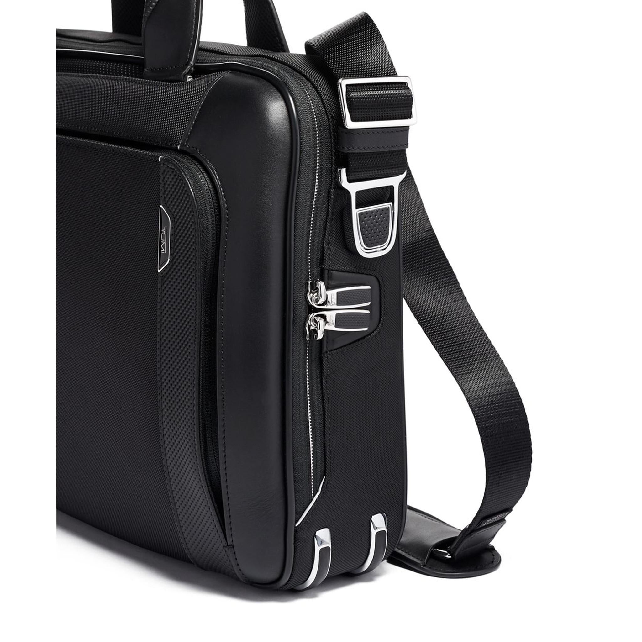 Tumi Arrive Sadler Brief - Premium Leather Laptop Briefcase for Business & Travel - Perfect for Professionals, Office Commute & Business Trips