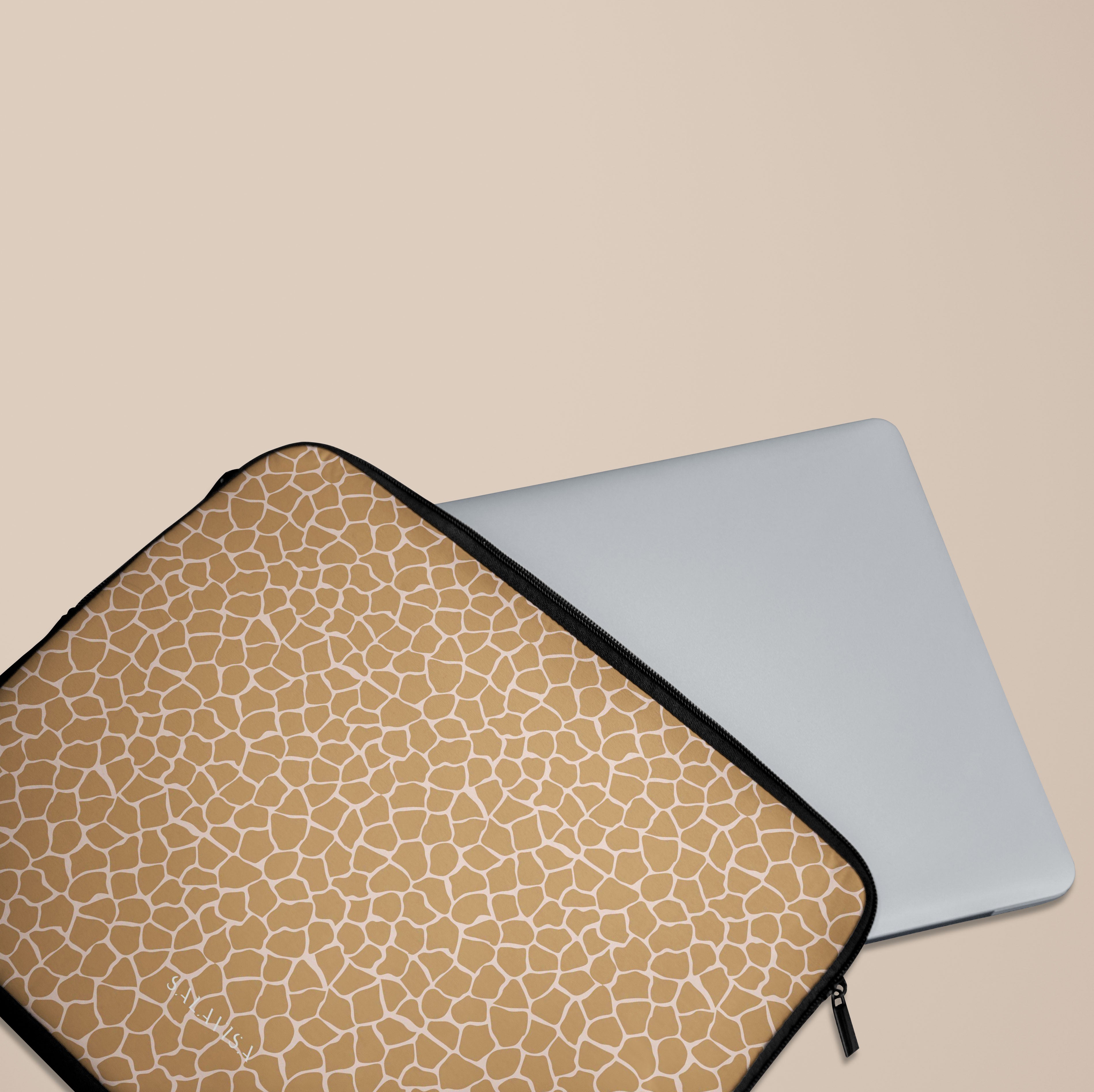 Orange Reptile Laptop Sleeve - Waterproof Protective Case for 13-15 Inch MacBook & Laptops - Perfect for Work, Travel & School Accessories