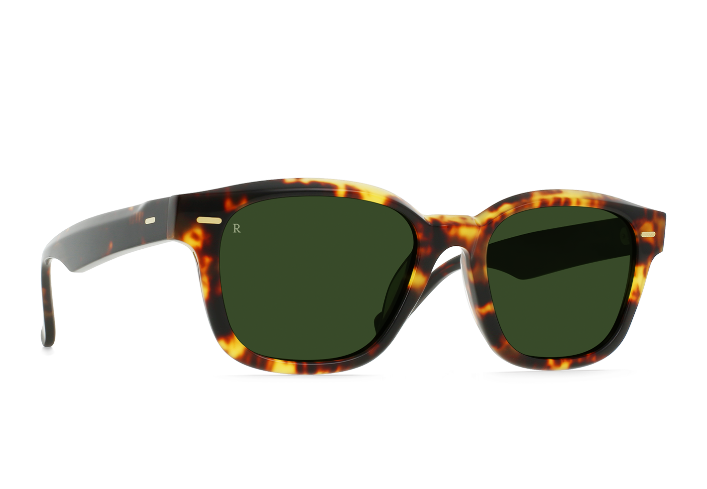 CARBY Ristretto Tortoise/Bottle Green 53mm Sunglasses - Polarized UV Protection for Driving, Outdoor Sports & Fashion
